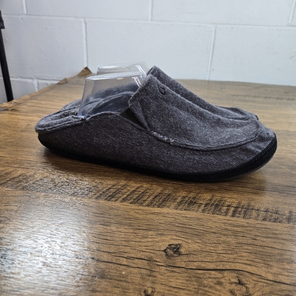 Olukai Moloa Huku Gray Textile Slip On Shoes - Picture 10 of 10